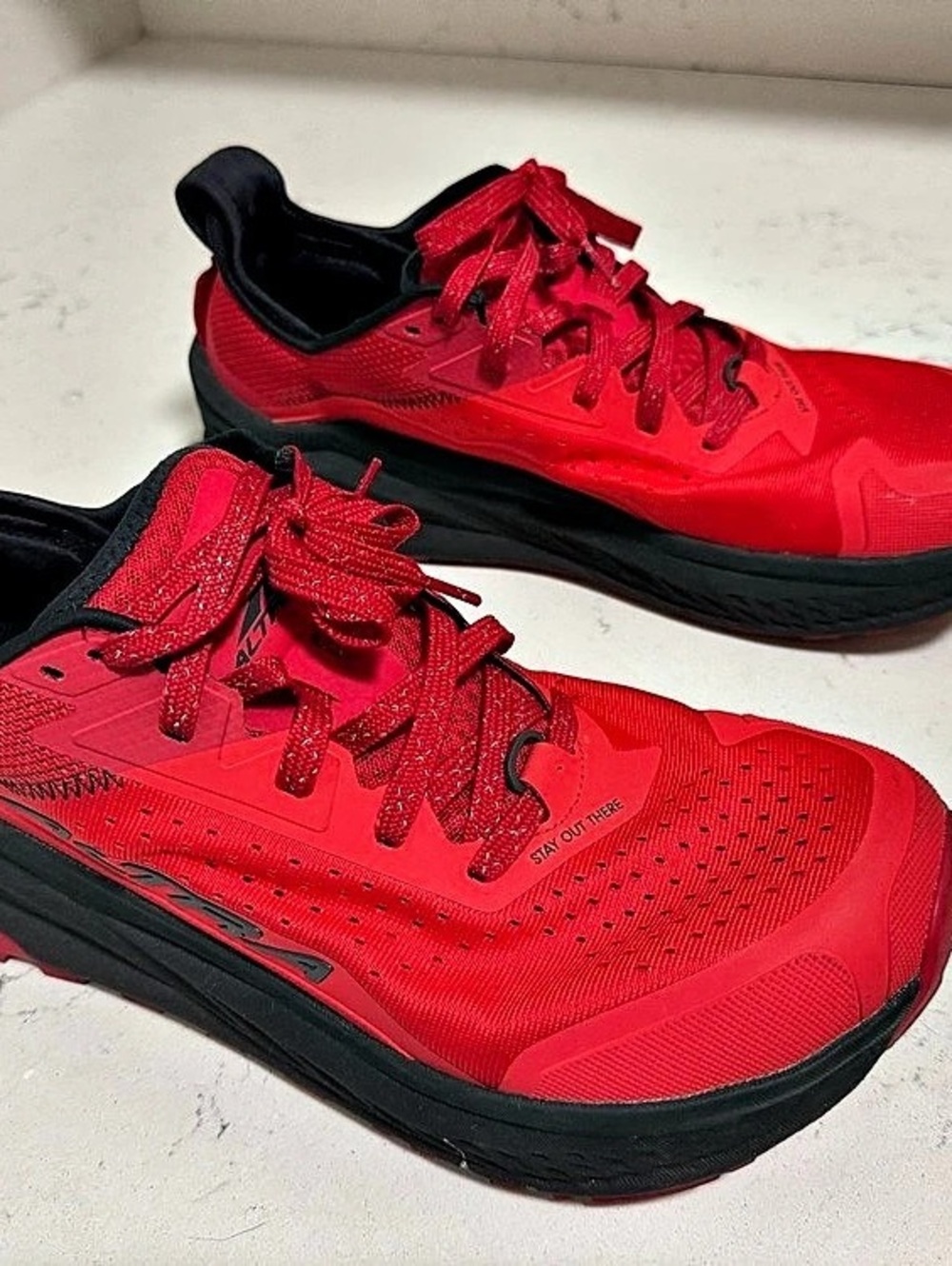 Altra Olympus 6 Men's Trail Running Shoes Red & Black